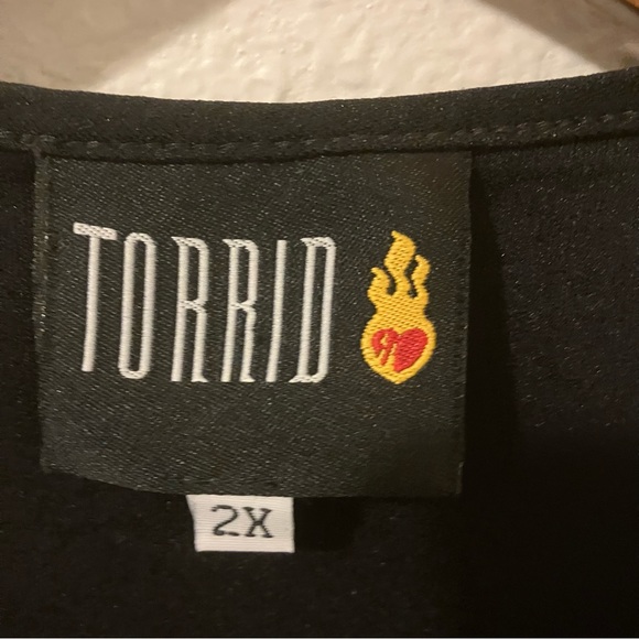 90’s Vintage Torrid Black Animal Print Glitter Tank- 2X - Picture 3 of 8